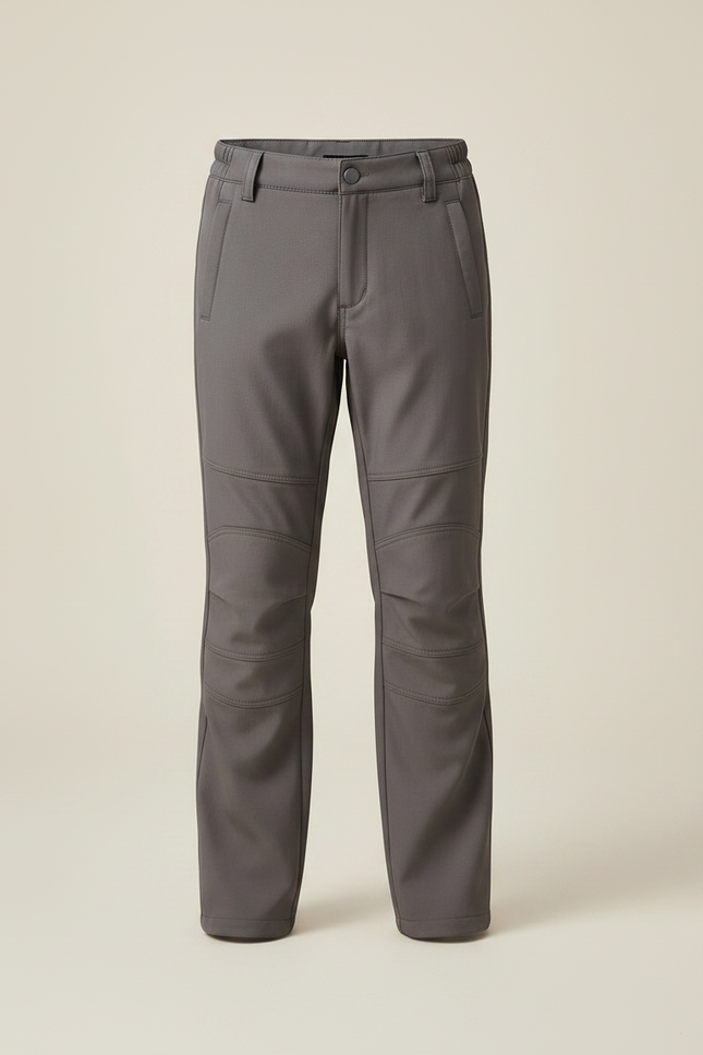 Pantalon Randonnée Gris Uni Décontracté Enfant - Polyester - vue 3