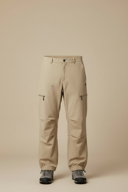 Pantalon Randonnée Beige Ample Confortable Léger Homme - Polyester - vue 3