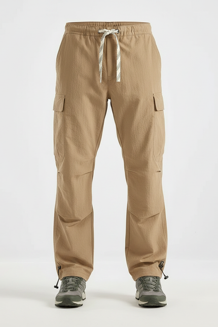 Pantalon Randonnée Cargo Beige Léger Décontracté Homme - Toile - vue 3
