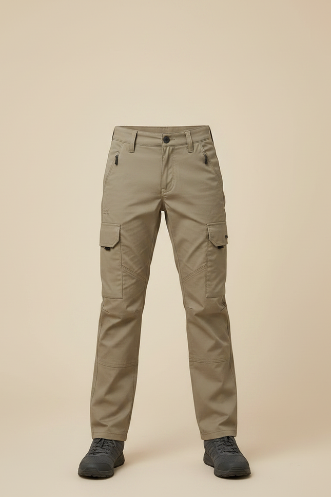 Pantalon Randonnée Enfant Kaki Cargo Tactique - Polyester - vue 3