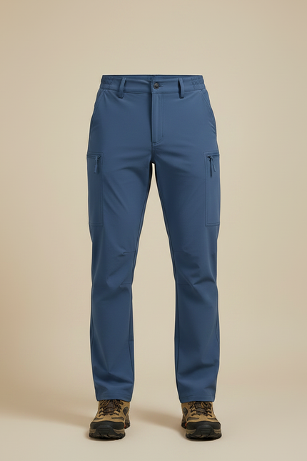 Pantalon Randonnée - Bleu Polyester - vue 3