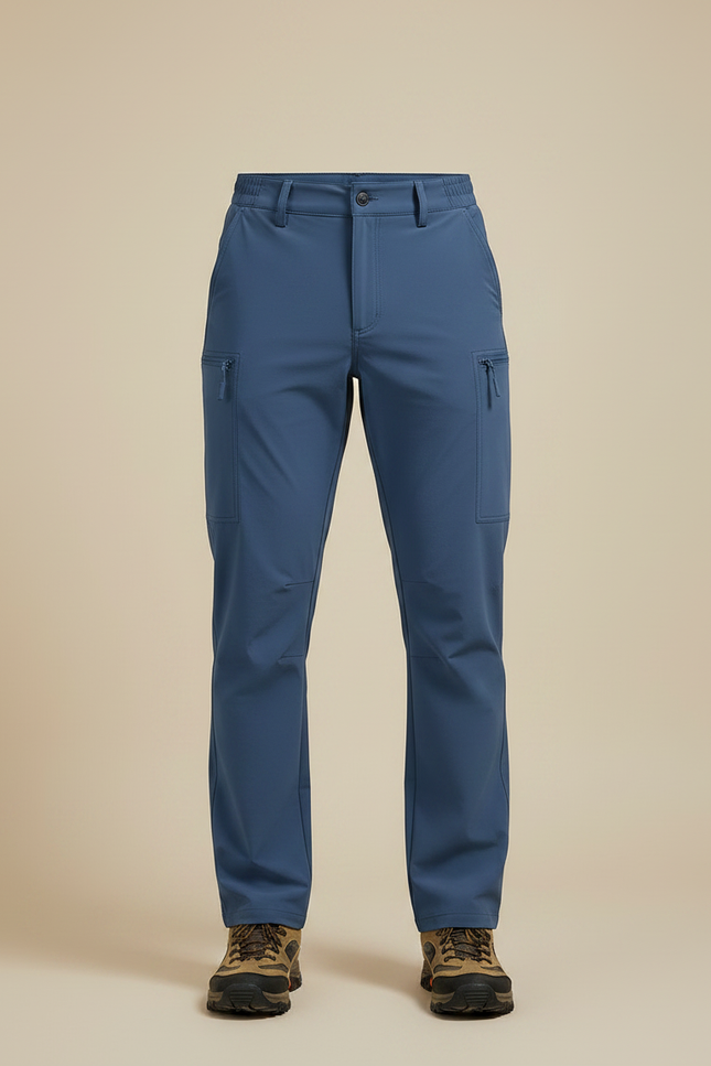 Pantalon Randonnée - Bleu Polyester - vue 3