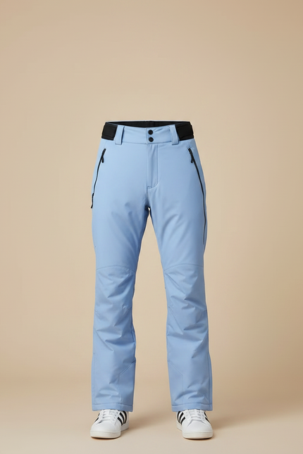 Pantalon Randonnée Bleu Ciel Imperméable Bretelles Homme - Polyester - vue 3