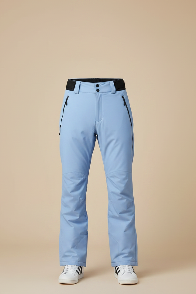 Pantalon Randonnée Bleu Ciel Imperméable Bretelles Homme - Polyester - vue 3