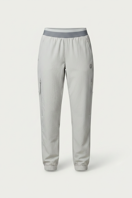 Pantalon Randonnée Cargo Femme - Gris Polyester - vue 3