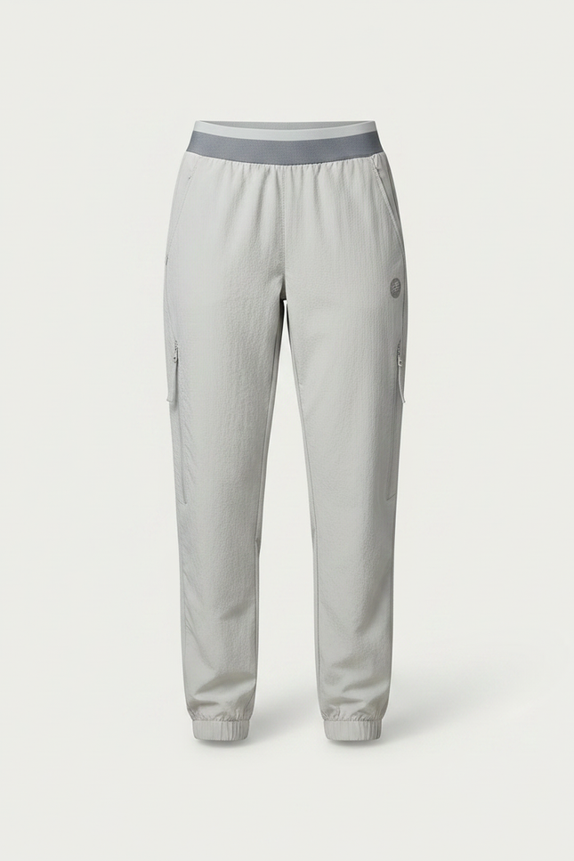 Pantalon Randonnée Cargo Femme - Gris Polyester - vue 3