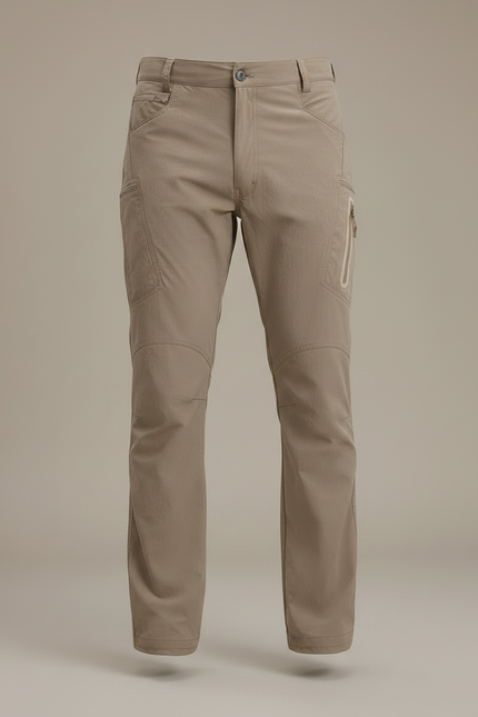 Pantalon Randonnée Beige Cargo Léger Homme Séchage Rapide - Polyester - vue 3