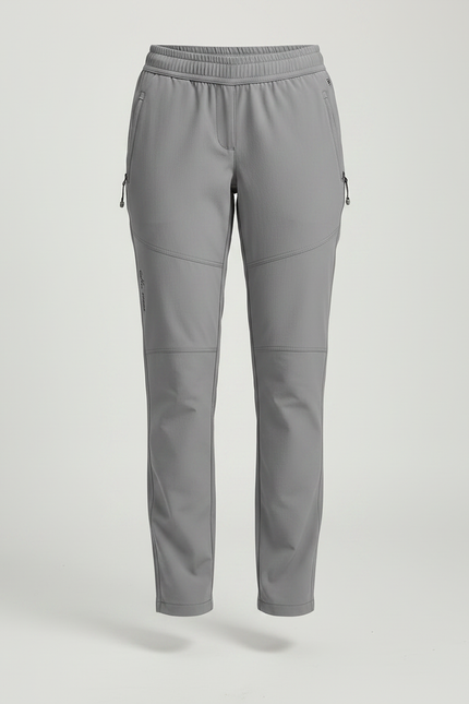 Pantalon Randonnée Femme Gris Léger Respirant Élastique - Polyester - vue 3