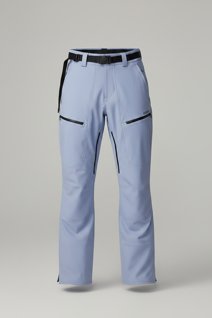 Pantalon Randonnée Bleu Ciel Ample Imperméable Zippé Homme - Polyester - vue 3