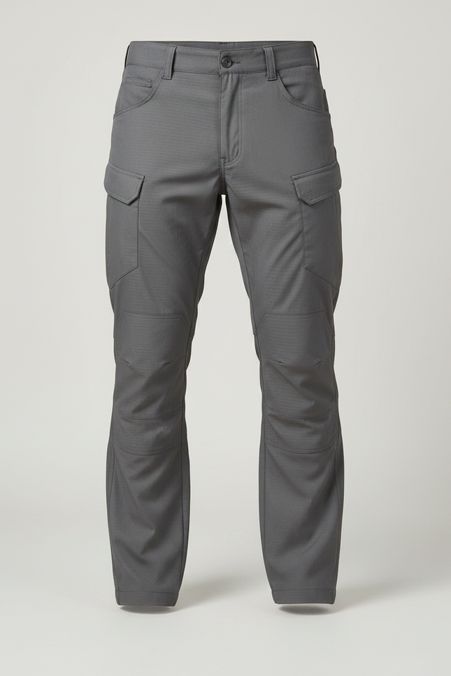 Pantalon Randonnée Gris Cargo Homme Tactique Multi-Poches - Polyester - vue 3