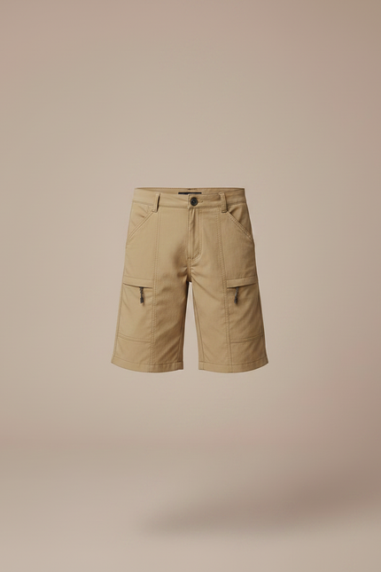 Pantalon Randonnée Garçon Kaki Cargo Léger - Polyester - vue 3