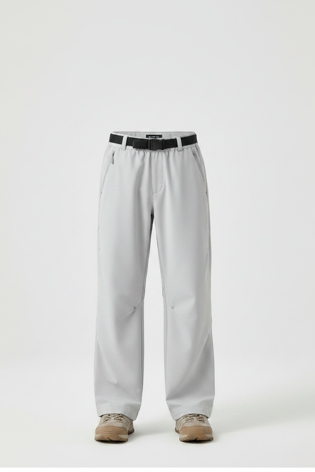 Pantalon Randonnée Gris Ample Décontracté Unisexe - Polyester - vue 3