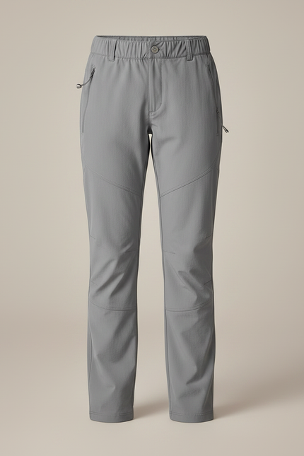 Pantalon Randonnée Gris Léger Enfant Séchage Rapide - Polyester - vue 3