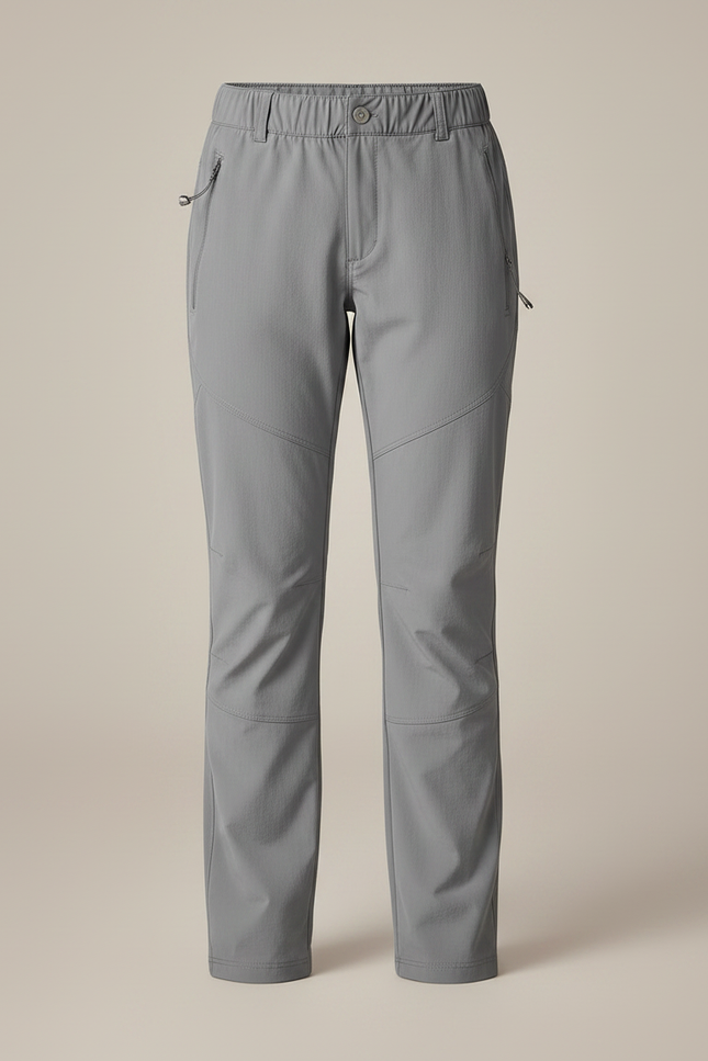 Pantalon Randonnée Gris Léger Enfant Séchage Rapide - Polyester - vue 3