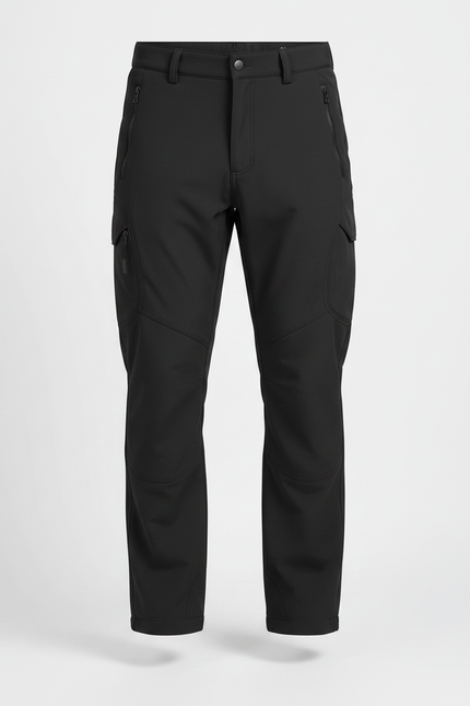 Pantalon Randonnée Noir Homme Imperméable Cargo Sport - Polyester - vue 3