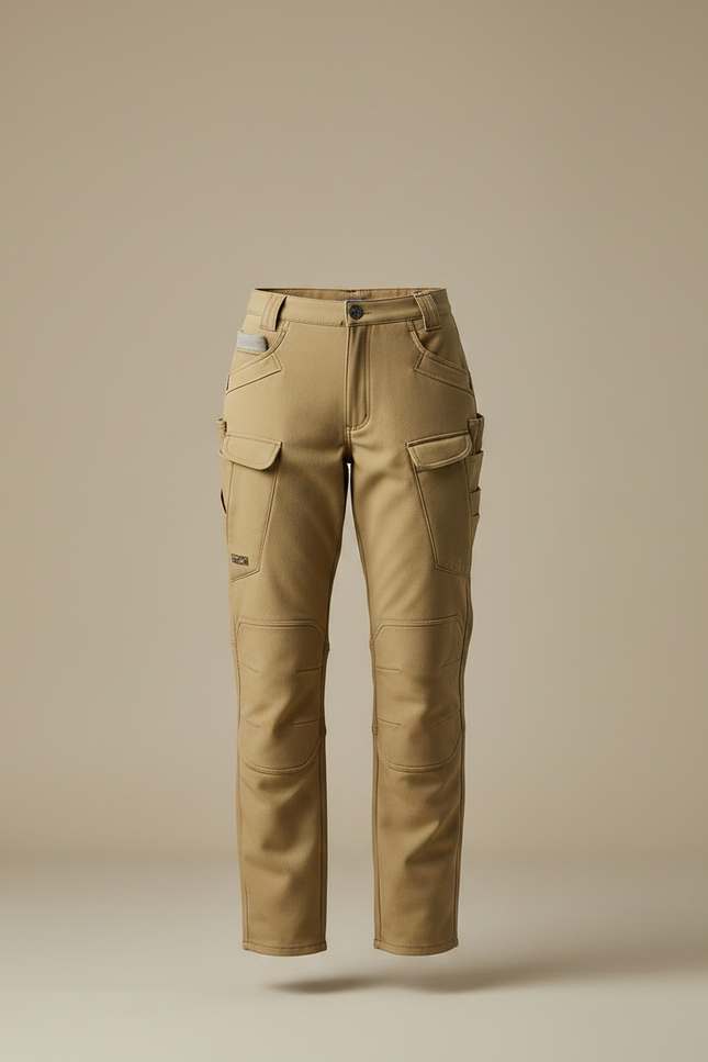 Pantalon Randonnée Kaki Femme Cargo Multi-Poches Robuste - Toile - vue 3