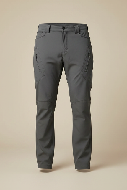 Pantalon Randonnée Gris Multi-Poches Décontracté Homme - Polyester - vue 3