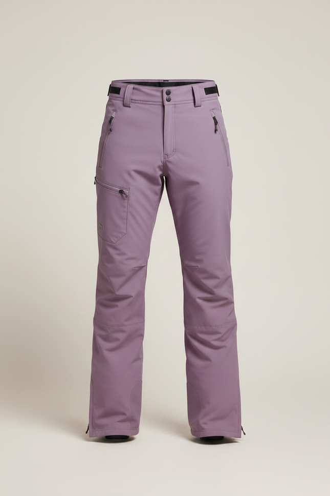 Pantalon Randonnée Violet Imperméable Bretelles Ski Homme - Polyester - vue 3