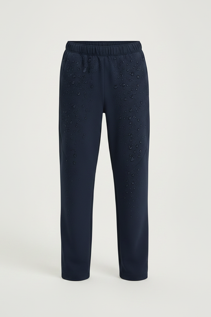 Pantalon Randonnée Enfant Imperméable Bleu Marine Polaire - Molleton - vue 3