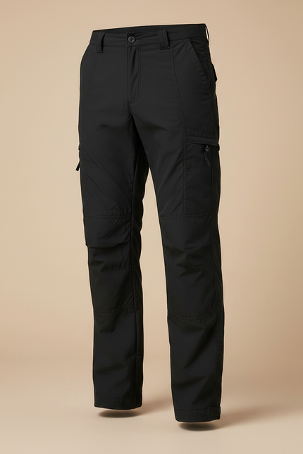 Pantalon Randonnée Noir Cargo Homme Thermique - Polyester - vue 3