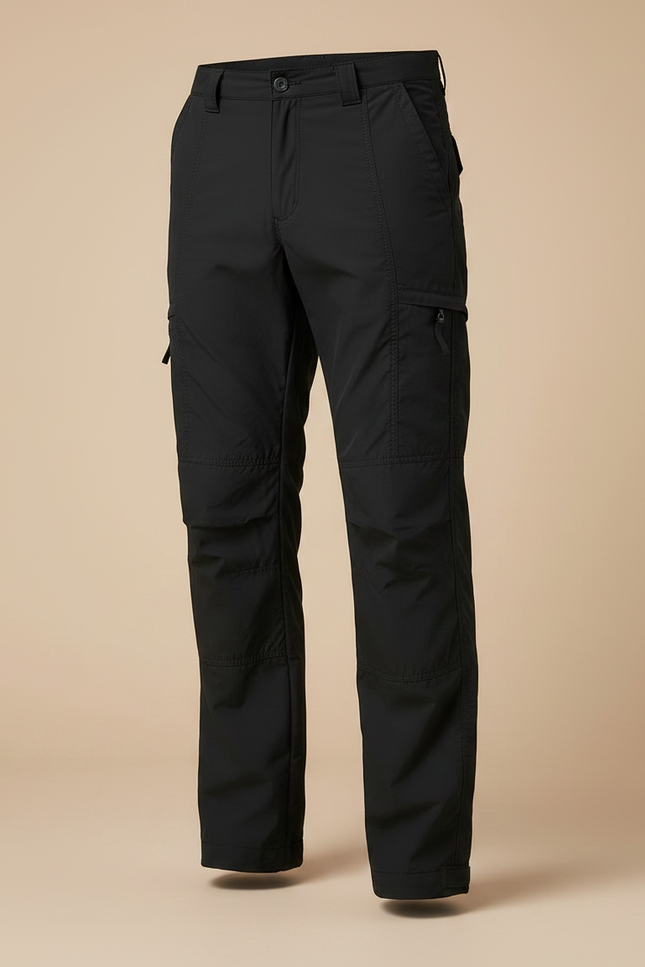 Pantalon Randonnée Noir Cargo Homme Thermique - Polyester - vue 3