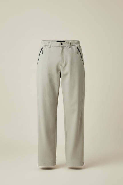 Pantalon Randonnée Beige Léger Décontracté Zippé Homme - Polyester - vue 3
