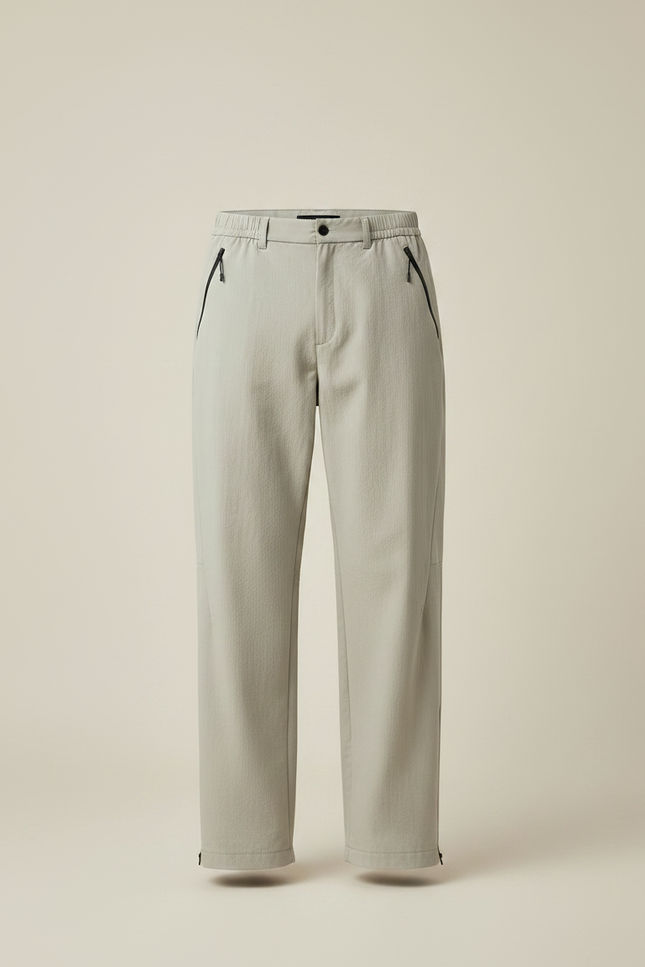 Pantalon Randonnée Beige Léger Décontracté Zippé Homme - Polyester - vue 3