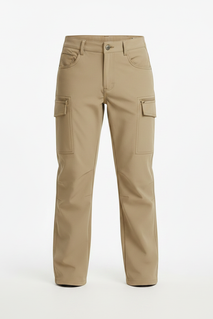 Pantalon Randonnée Beige Cargo Léger Enfant Polyvalent - Polyester - vue 3