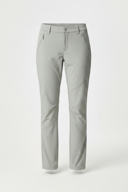 Pantalon Randonnée Gris Clair Femme Stretch Léger - Polyester - vue 3