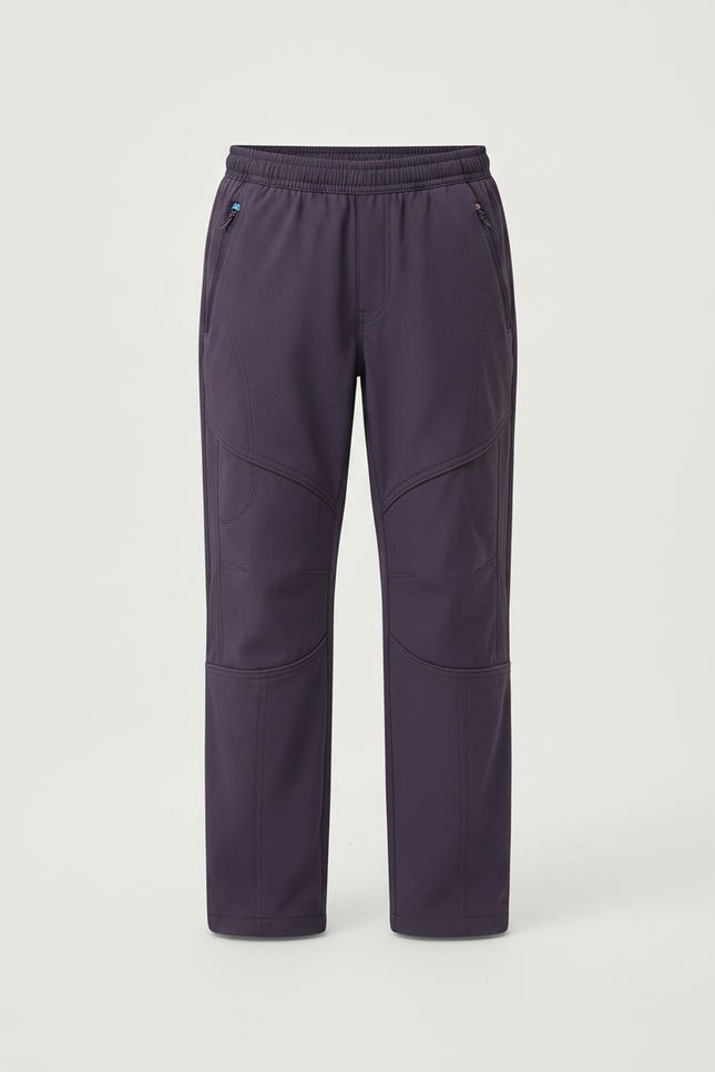 Pantalon Randonnée Violet Coupe Droite Enfant Sport - Polyester - vue 3