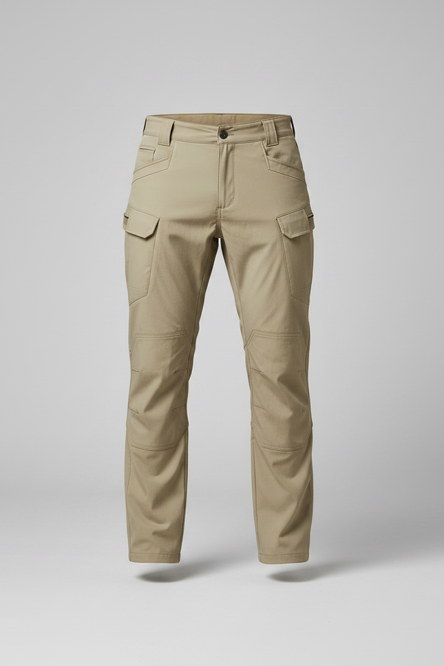 Pantalon Randonnée Cargo Kaki Confortable Résistant Homme - Polyester - vue 3