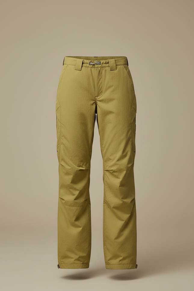 Pantalon Randonnée Kaki Coupe Droite Décontracté Technique Femme - Polyester - vue 3