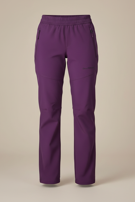 Pantalon Randonnée Violet Élastique Chaud Femme - Polyester - vue 3