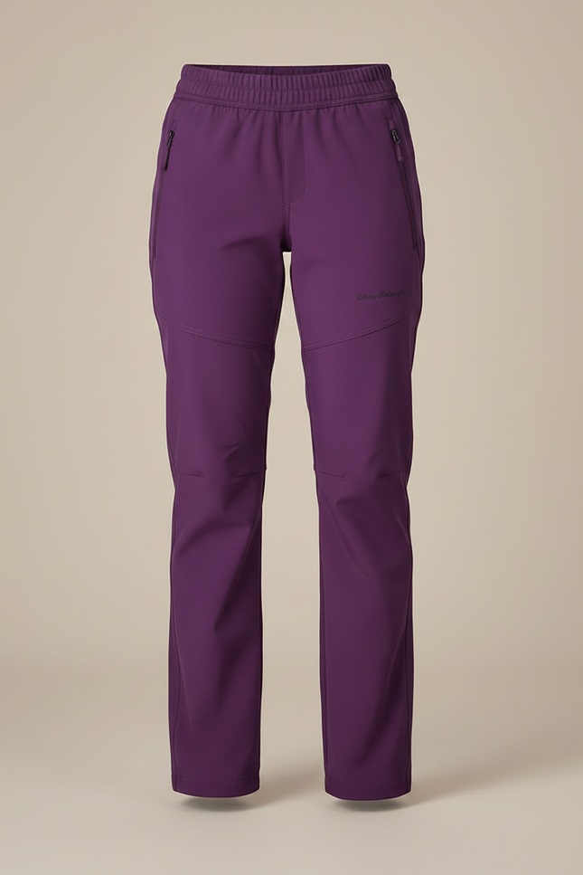 Pantalon Randonnée Violet Élastique Chaud Femme - Polyester - vue 3