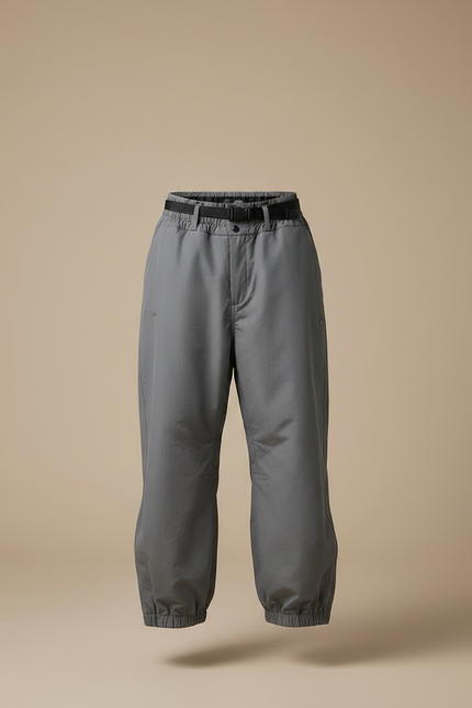 Pantalon Randonnée Gris Ample Imperméable Homme - Polyester - vue 3