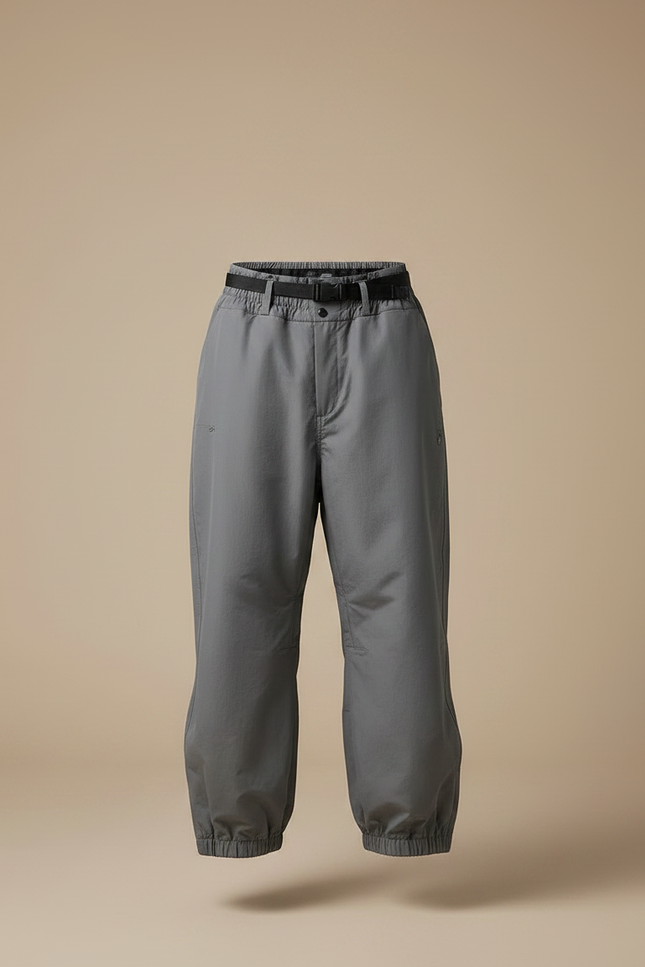 Pantalon Randonnée Gris Ample Imperméable Homme - Polyester - vue 3