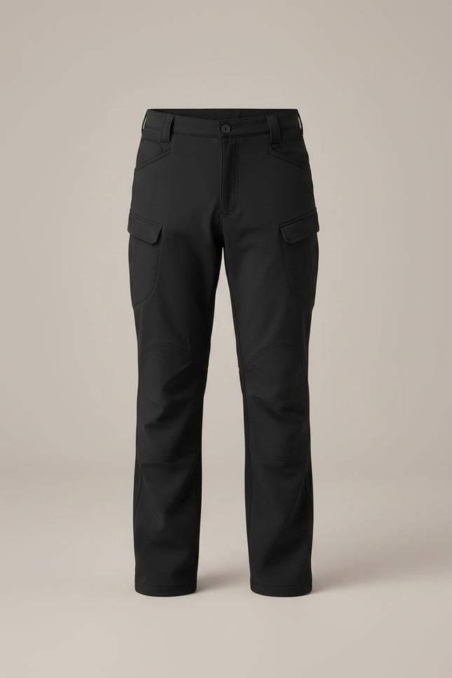 Pantalon Randonnée Noir Enfant Cargo Léger Confortable - Polyester - vue 3