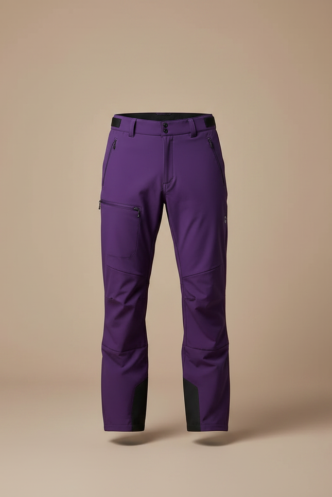 Pantalon Randonnée Violet Ample Ceinture Intégrée Homme - Polyester - vue 3