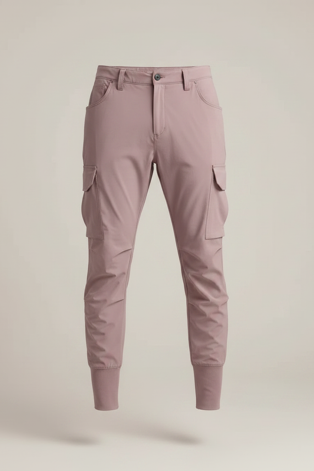 Pantalon Randonnée Rose Cargo Léger Homme Jogger - Polyester - vue 3