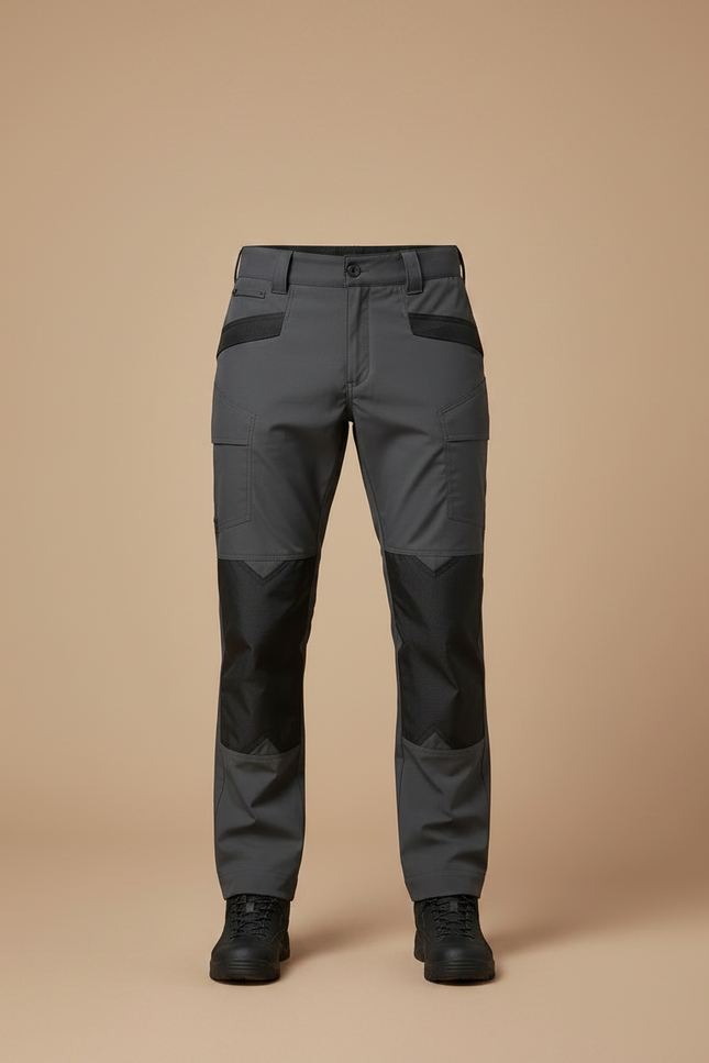 Pantalon Randonnée Gris Renforcé Tactique Homme - Polyester - vue 3