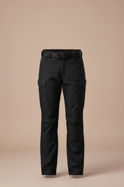 Pantalon Randonnée Noir Cargo Multipoches Enfant - Toile - vue 3