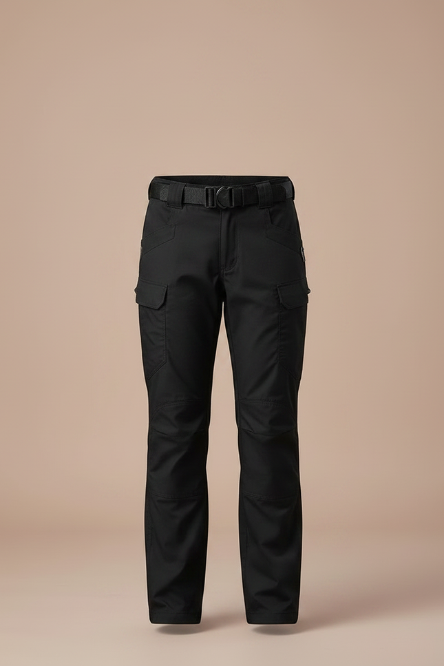 Pantalon Randonnée Noir Cargo Multipoches Enfant - Toile - vue 3