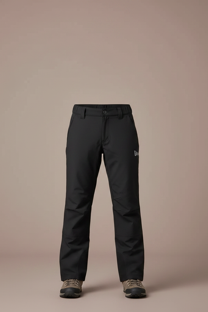 Pantalon Randonnée Noir Imperméable Épais Enfant Hiver - Polyester - vue 3