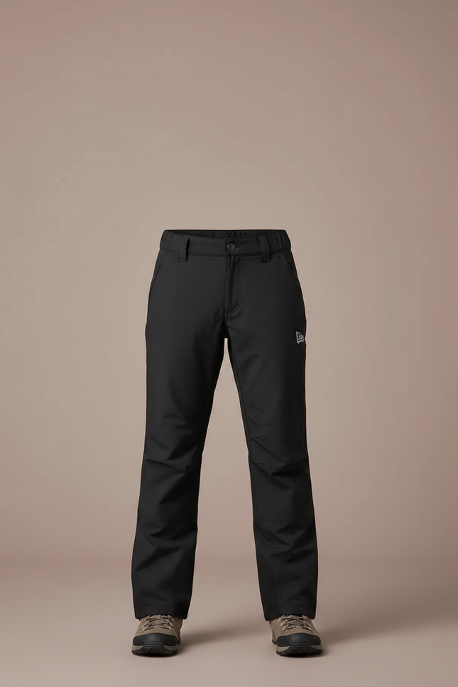 Pantalon Randonnée Noir Imperméable Épais Enfant Hiver - Polyester - vue 3