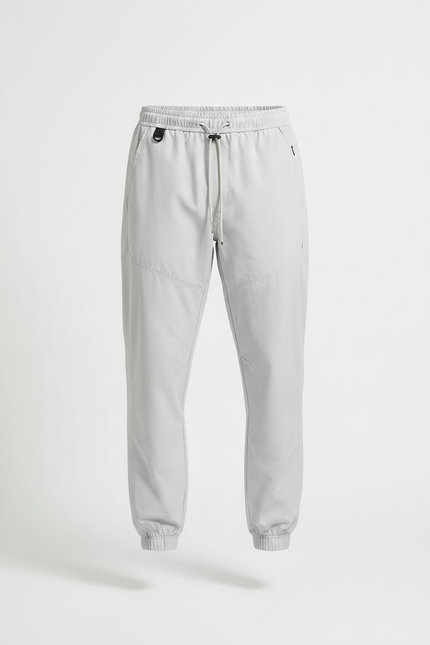 Pantalon Randonnée Gris Clair Sportif Léger Cordon - Polyester - vue 3