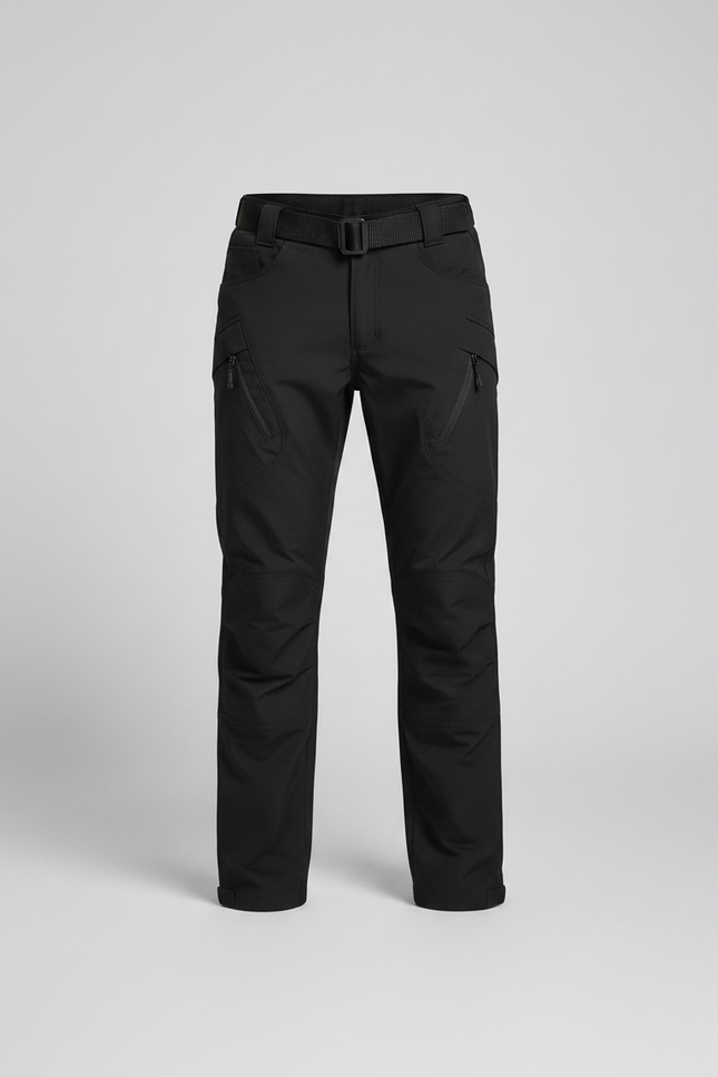 Pantalon Randonnée Noir Tactique Cargo Enfant - Polyester - vue 3
