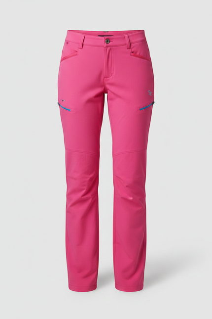 Pantalon Randonnée Rose Fuchsia Respirant Femme - Polyester - vue 3