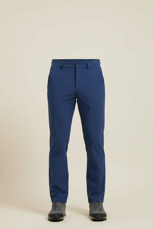 Pantalon Randonnée Bleu Marine Stretch Confortable Homme - Polyester - vue 3