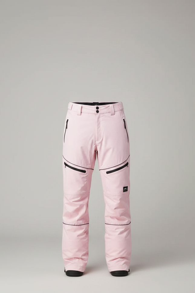 Pantalon Randonnée Rose Bretelles Imperméable Hiver Homme - Polyester - vue 3