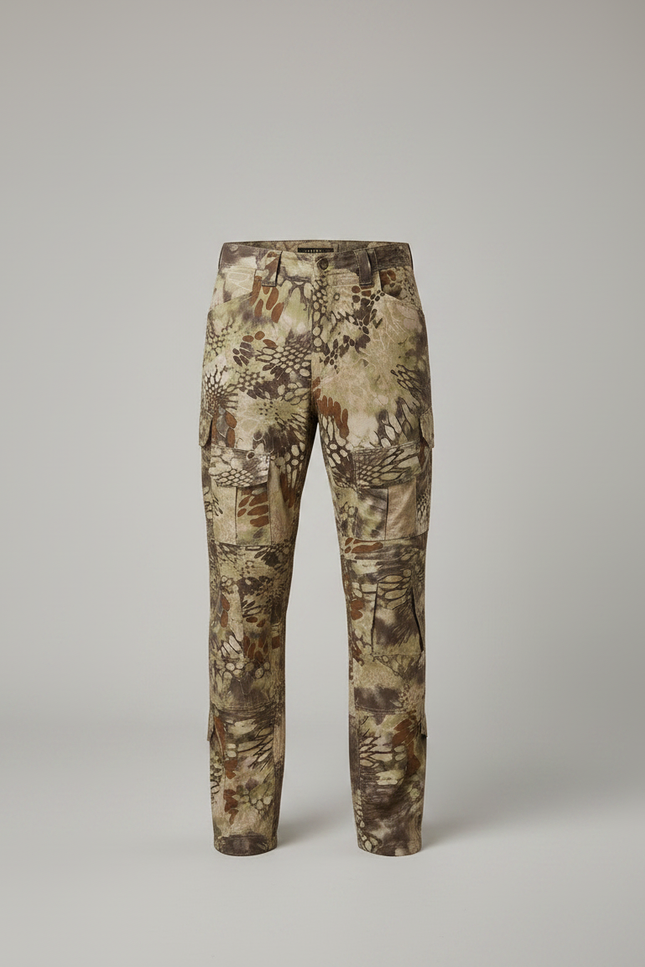 Pantalon Randonnée Camouflage Multicam Homme Tactique Multi-Poches - Multicolore Polyester - vue 3